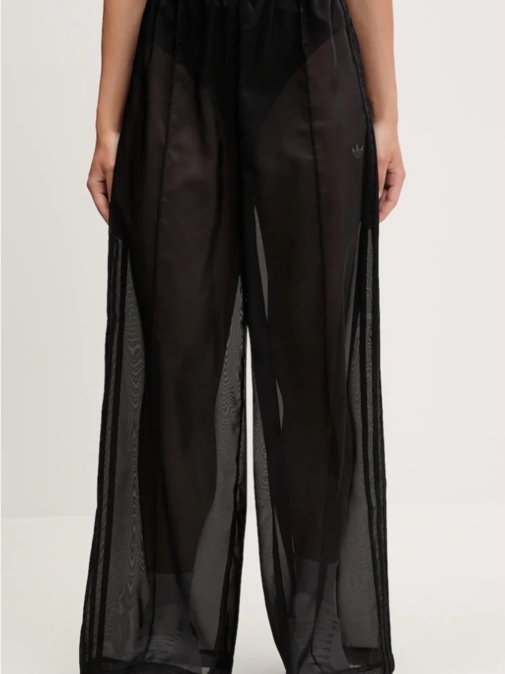 Adidas Black Women’s Wide-Leg Sheer Dress Pants Size XS - Picture 2 of 9
